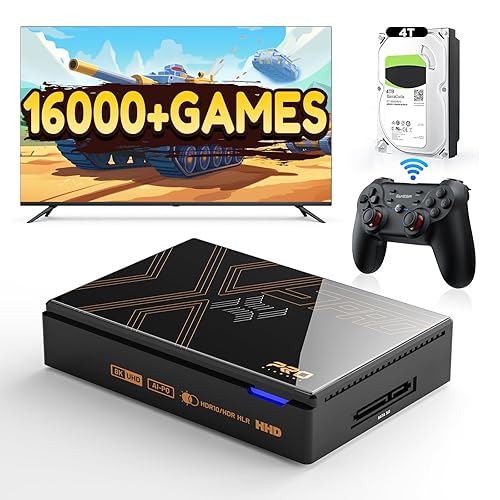 Kinhank Super Console X5 PRO Retro Gaming Console with 16,000+ Games,Android 12.0 OS, Emulator Consoles,8K UHD Output, AV1, WiFi 6 BT 5.0, RK3588S
