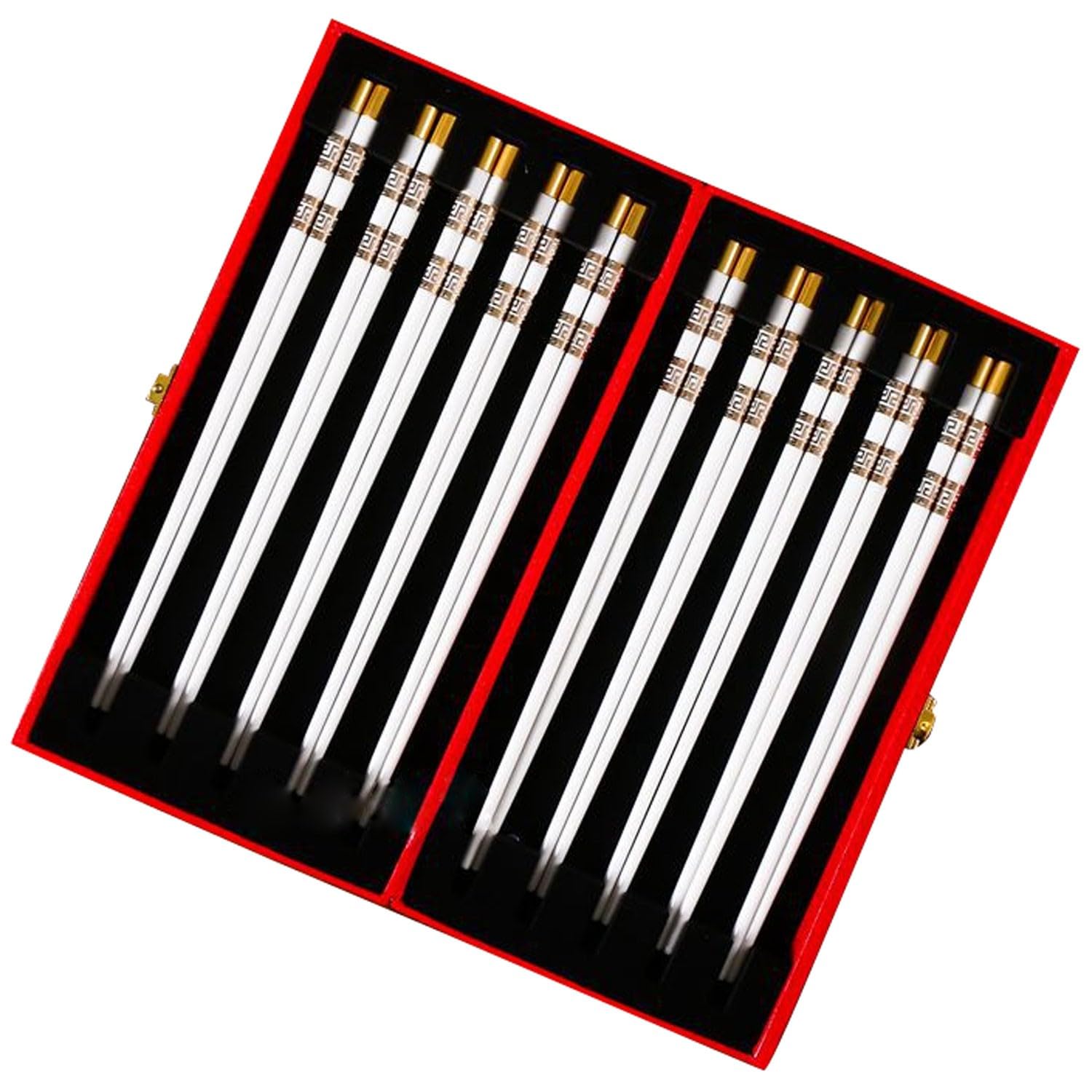 Baguettes réutilisables, 10 Baguettes Doubles en céramique antidérapantes, réutilisables, F 25cm