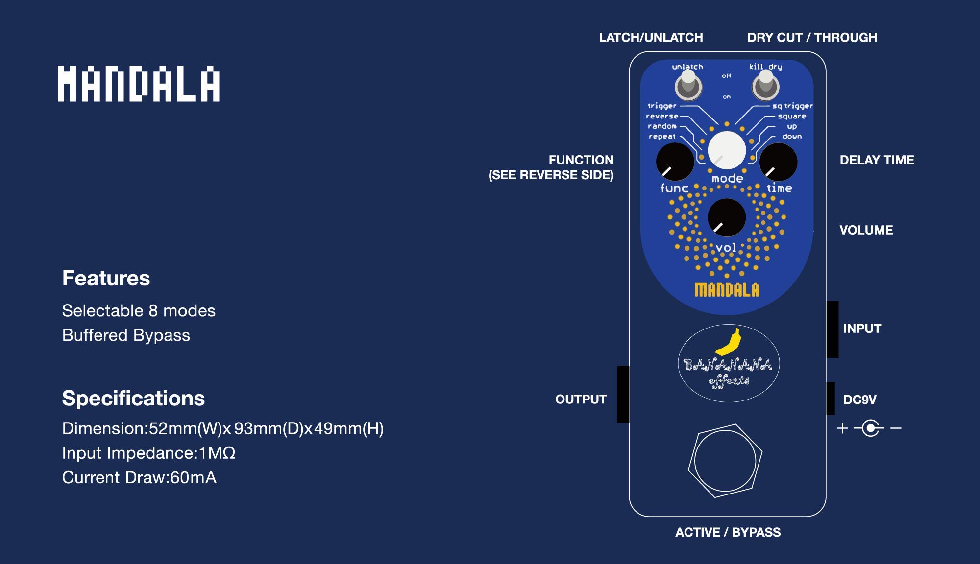 Bananana Effects - Mandala Glitch Pedal_ | eBay