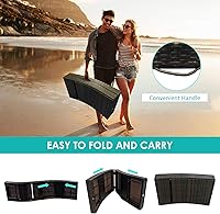 Vista 8 de COSTWAY Juego de 2 sillas de ratán de polietileno para patio, tumbona plegable para exteriores con respaldo ajustable de 5 engranajes y cojín suave