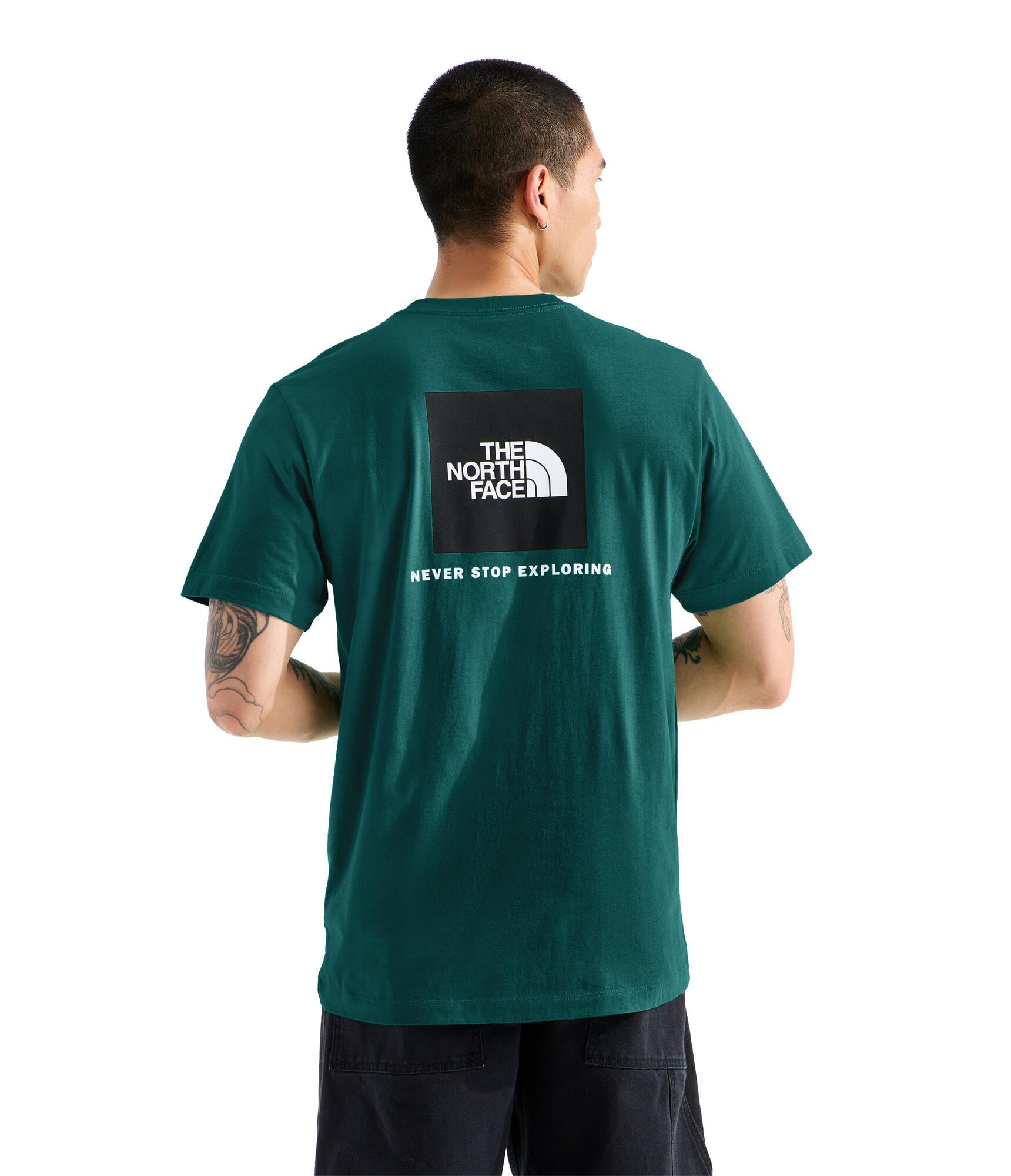 THE NORTH FACE Herren Evolution Box NSE Regular Short Sleeve T-Shirt, Pacific Teal, XL