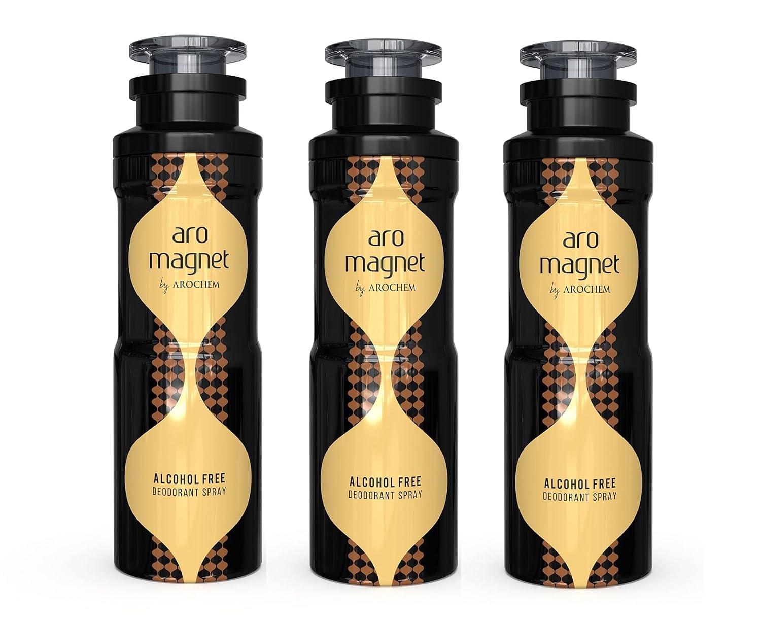 Arochem Aro Magnet Fresh Active Long Lasting Antibacterial Deodorant For Unisex, 200 ml (Pack of 3) All-Day Freshness For Men - Alcohol-Free - Keeps Skin Fresh & Clean-image-20