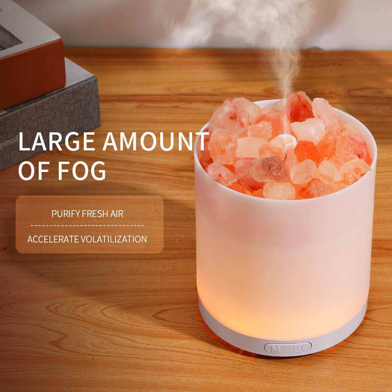 Himalaya Zout Lamp - USB Aansluiting - Schaal met Brokken - Meerkleurig - Nederland