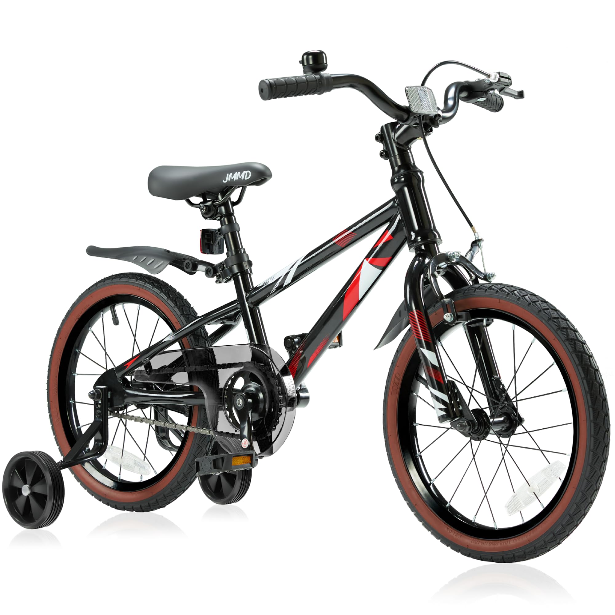 JMMD Kids Bike for Ages 4-12 Years Old Boys Girls, 14 16 18 Inch Kids Bike with Training Wheels & Kickstand, Kids Bicycle for Toddlers and Kids with Handbrake