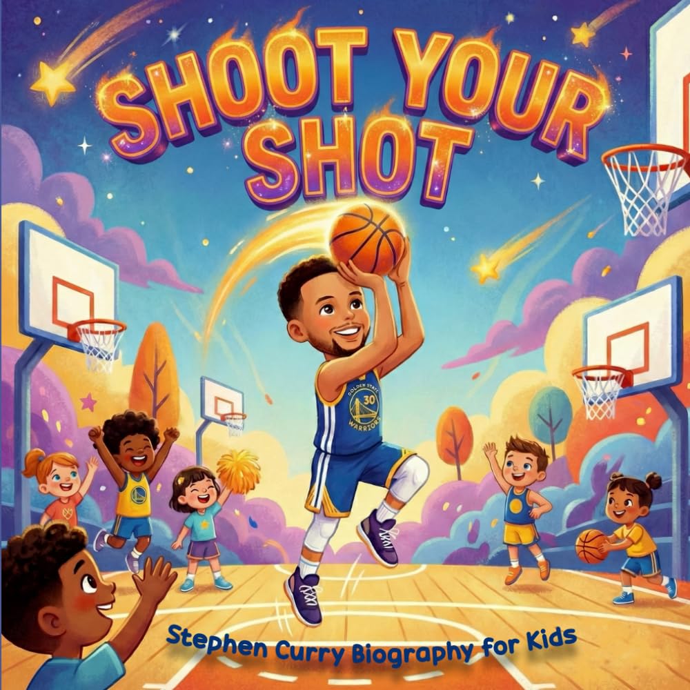 Shoot Your Shot: Stephen Curry Biography For Kids: Childrens books about self confidence and believing in yourself (Basketball Books For Kids)