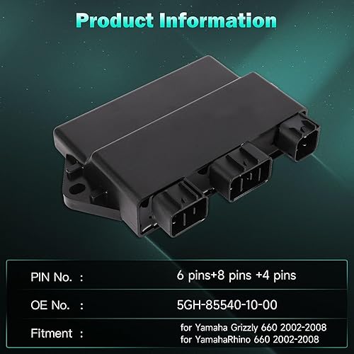 Miniatura 3 de SCITOO Bobina de encendido del módulo CDI BOX para Yamaha Grizzly 660Rhino 660 2002-2008