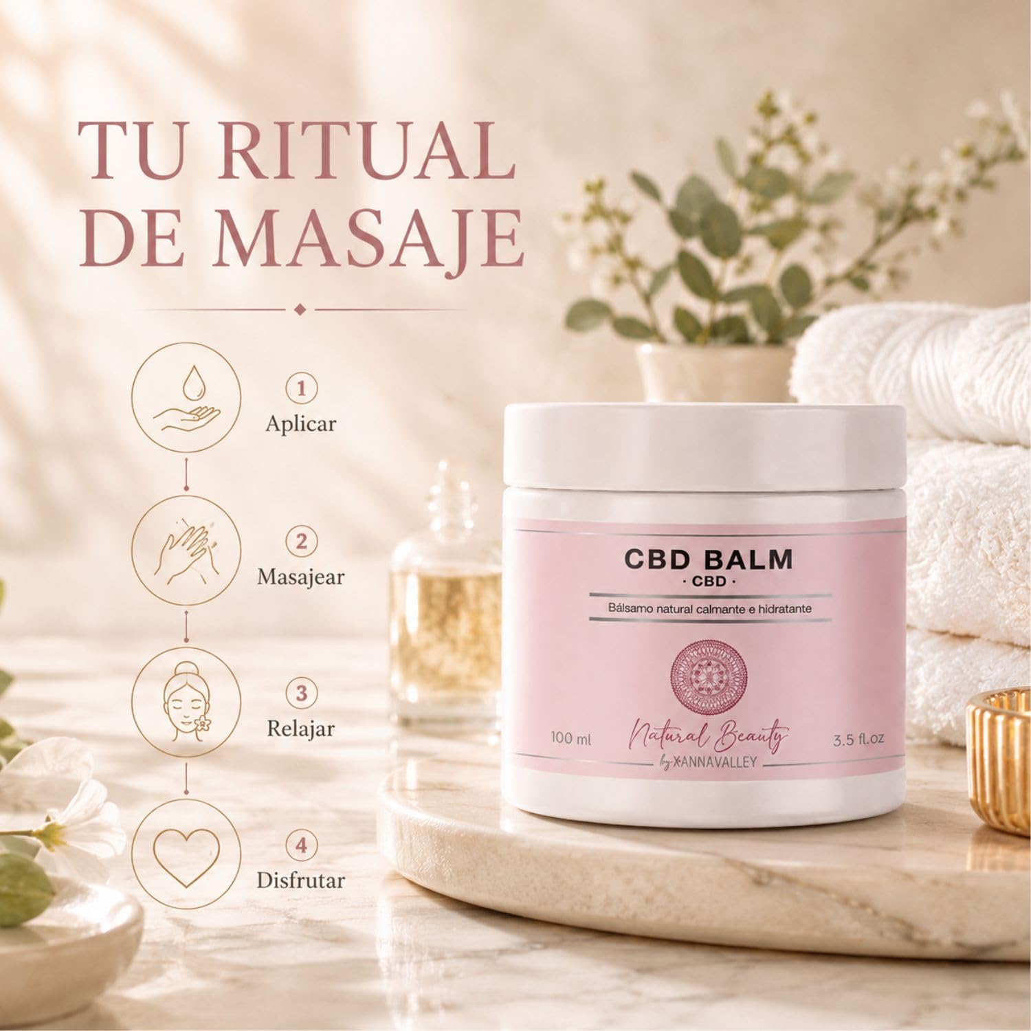 Bálsamo Corporal de Árnica y Mentol para Mujeres en Menopausia, 100 ml