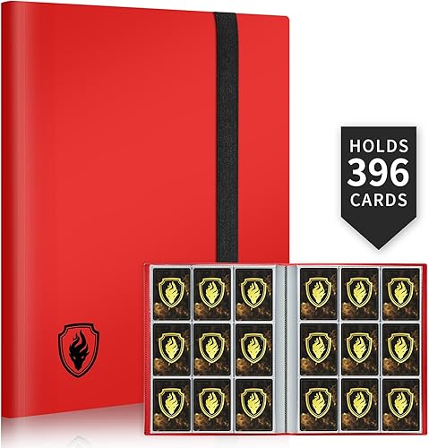 Miniatura 9 de Carpeta de tarjetas, carpeta de tarjetas coleccionables de 396 bolsillos, álbum de tarjetas resistente para tarjetas coleccionables, carpeta de