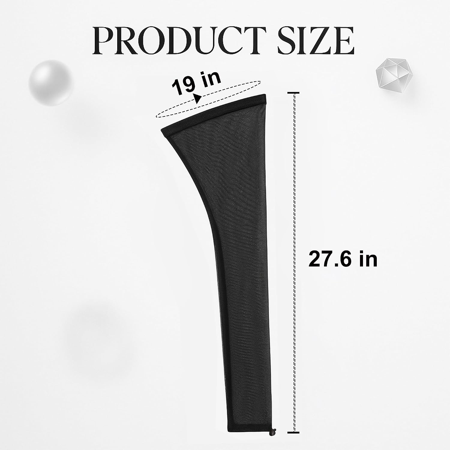 Hair Weave Sleeve for Locs – 28Inch Black Breathable Stretch Mesh Protective Hair Sleeve Cover for Locs, Braids & Twists