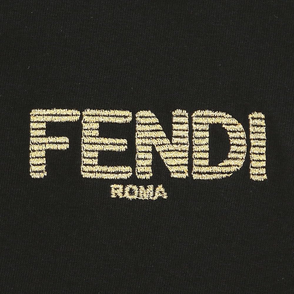 Fendi クロップドtシャツブラック 楽天市場】フェンディ FENDI ブラックコットン Tシャツ FY0936