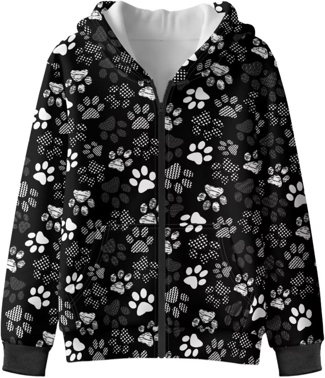 Pensura Boy's Girl's Zip Up Sweatshirt Youth Long Sleeve Hooded Sweatshirt Outerwear