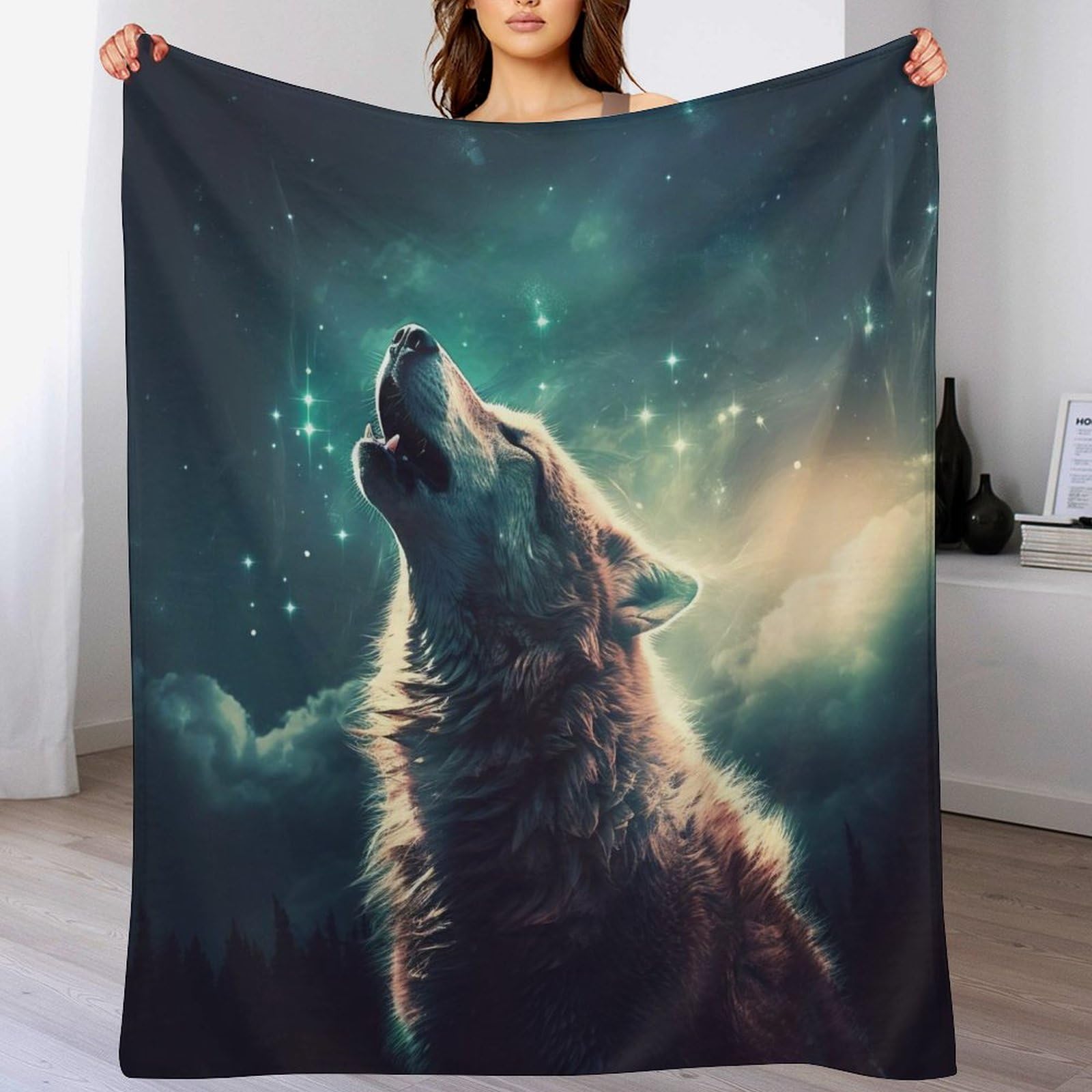 Couvertures en loup flannel pour stopper le froid sur le lit
