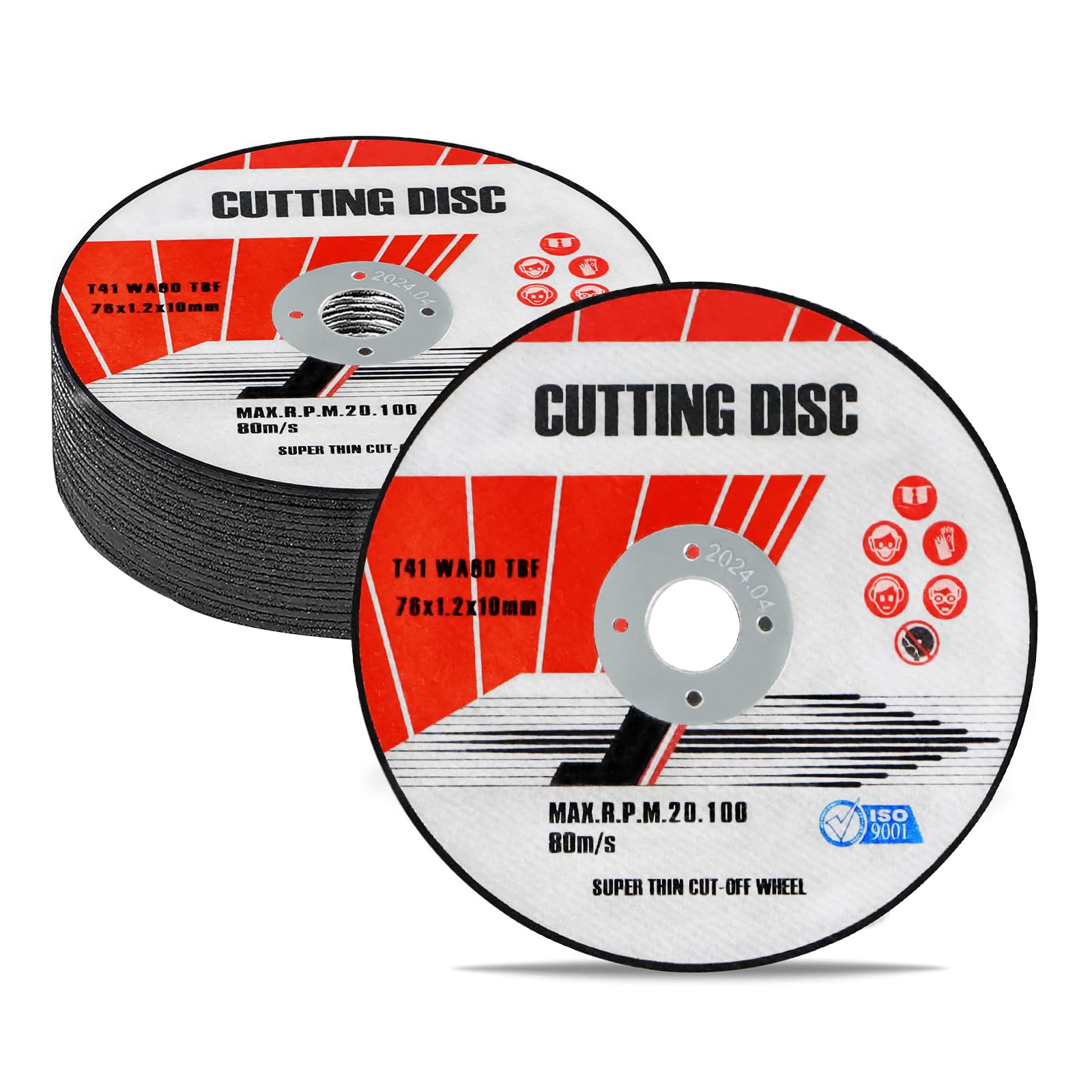 18PCS Angle Grinder Discs 10mm X 76mm X 1.2mm,Cut Off Thin Metal Stainless Steel Fast Clean Cutting Disc, Cutting Wheels Metal Grinding Discs for Angle Grinder