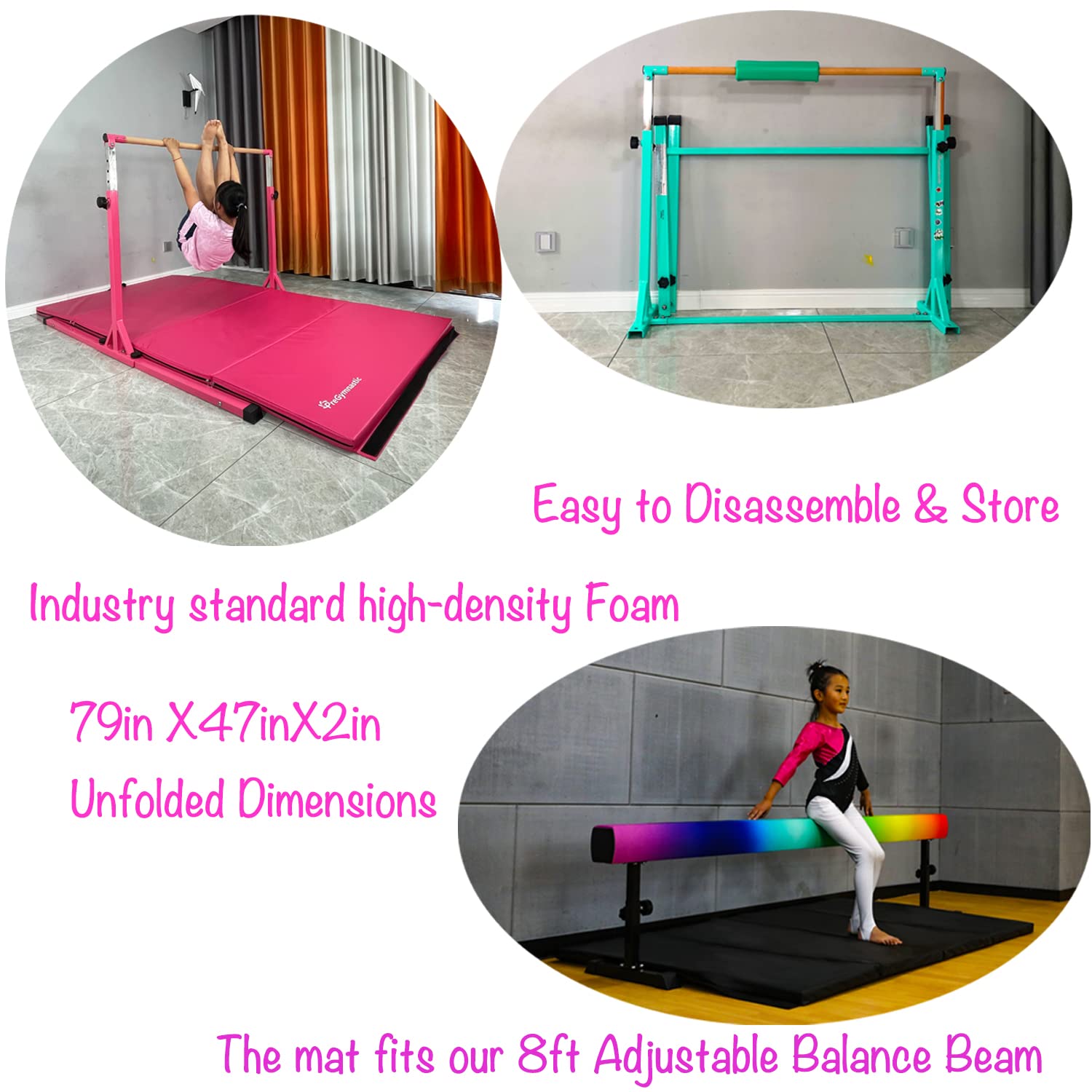 Buy PreGymnastic Updated 6ft Base No Wobble Expandable Gymnastics Kip