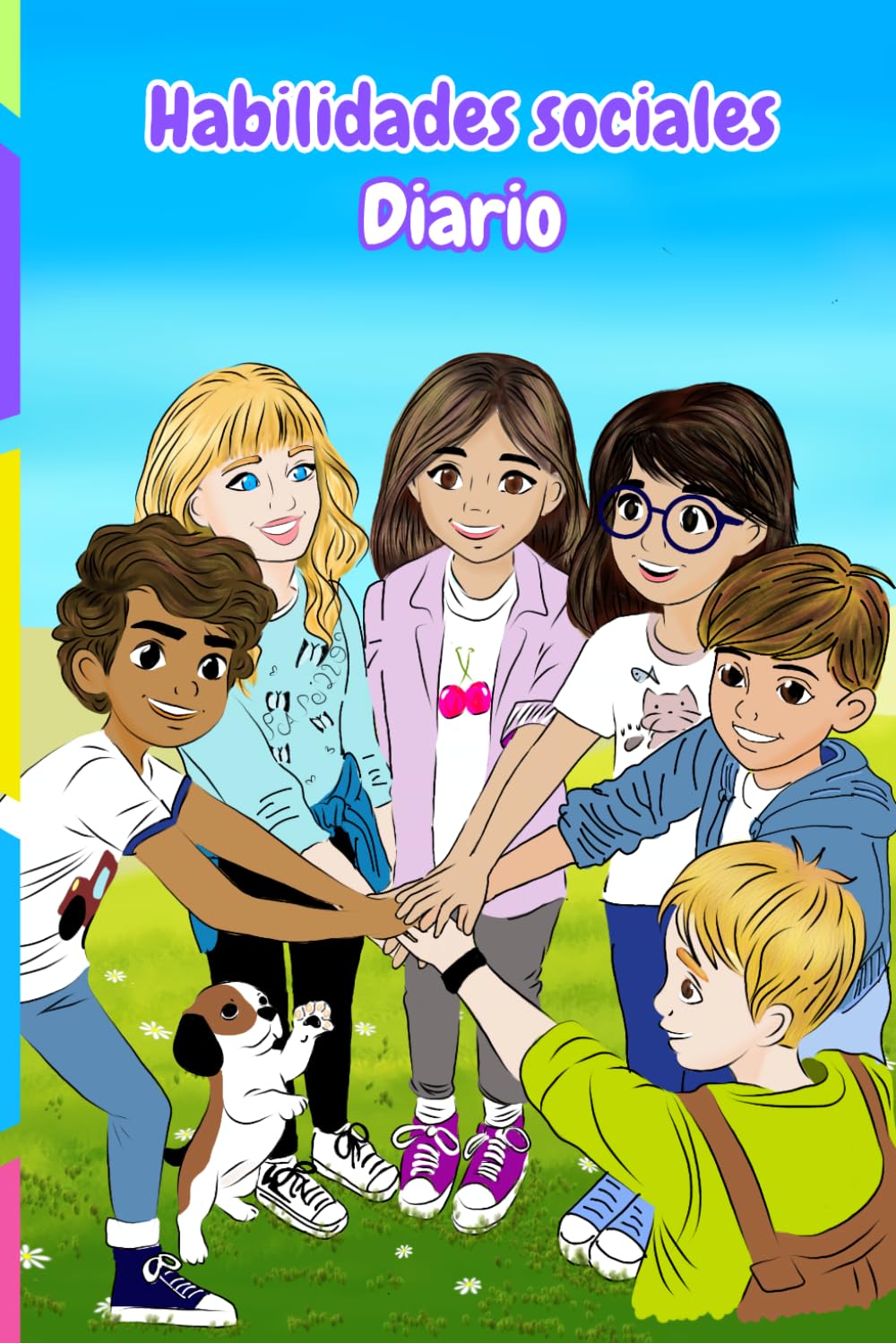 Diario de habilidades sociales para niños: diario guiado para expresar emociones, dibujar y aprender habilidades sociales con frases que inspiran confianza. (Colección Pequeñas Grandes Emociones)