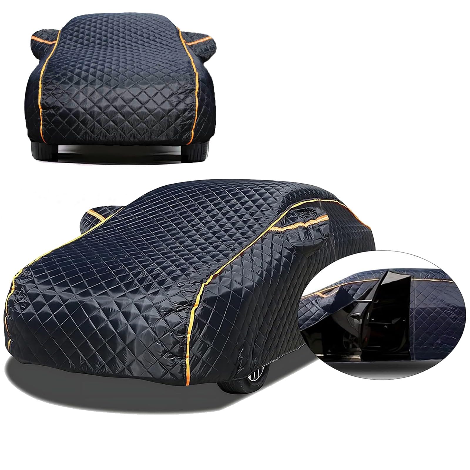 Housse Voiture Exterieur Anti Grêle pour Toyota C-HR 2.0 Hybrid GR Sport, Bâche de Protection Épaissie Contre la Grêle et Intempéries, Imperméable Anti-UV Respirante Doublure en Coton