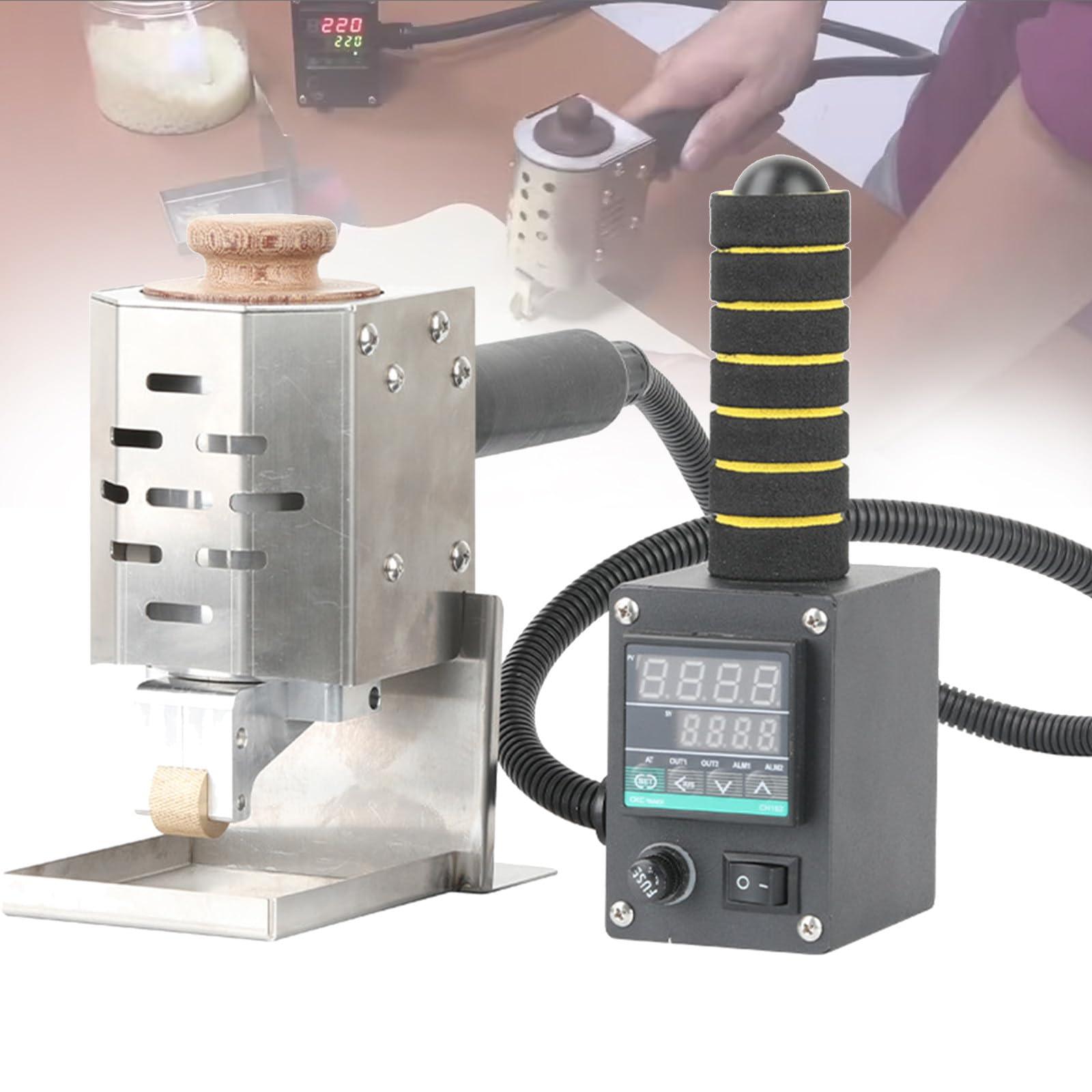 Aplikator do klejenia na gorąco, regulowana temperatura 50-300℃, pojemność 50 ml, idealny do pakowania, użytku komercyjnego