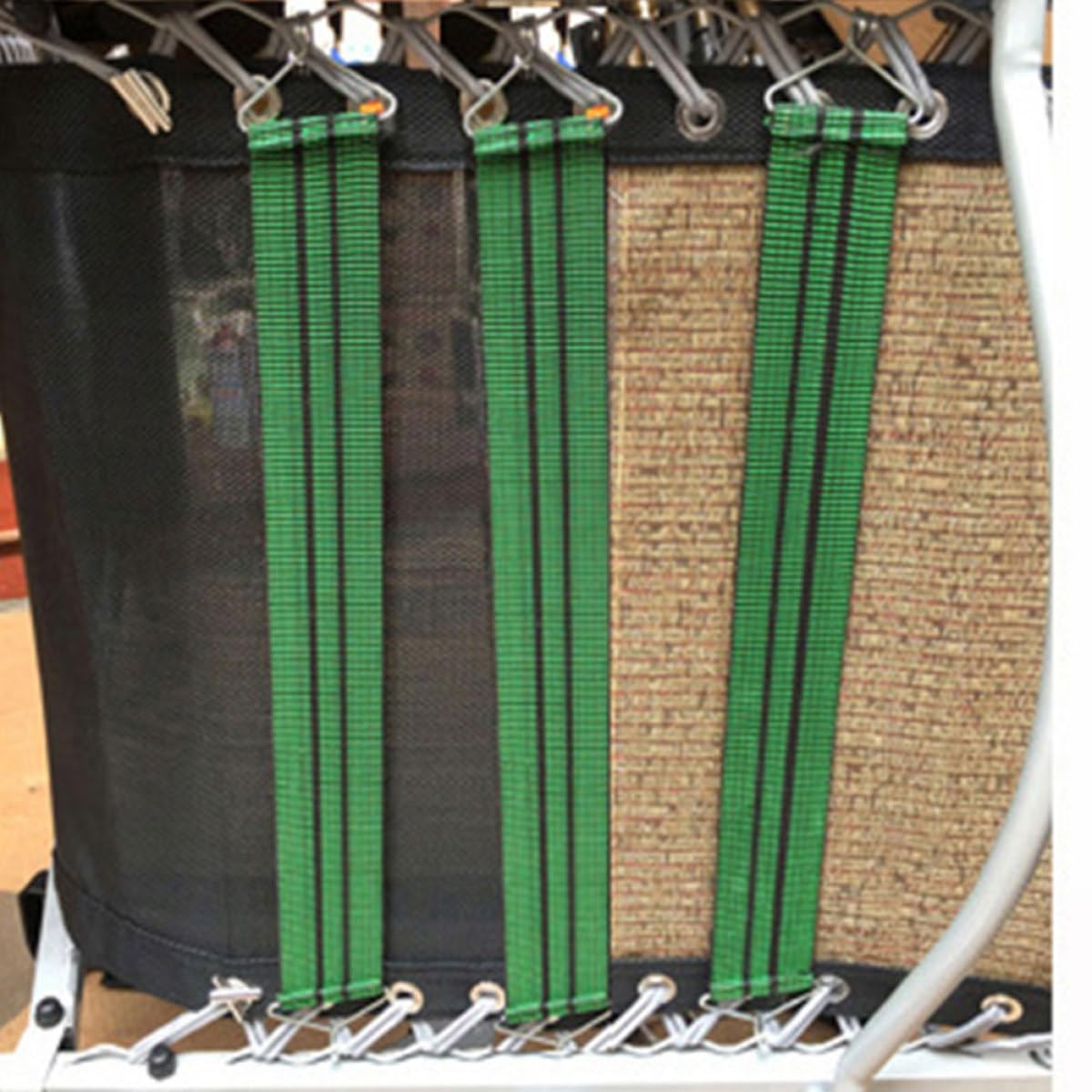 Cinturones de Cincha Elásticos Reforzados para Sillón Reclinable, 5 Piezas de Tela Verde Que Mejoran Soporte y Comodidad en Sillas Reclinables
