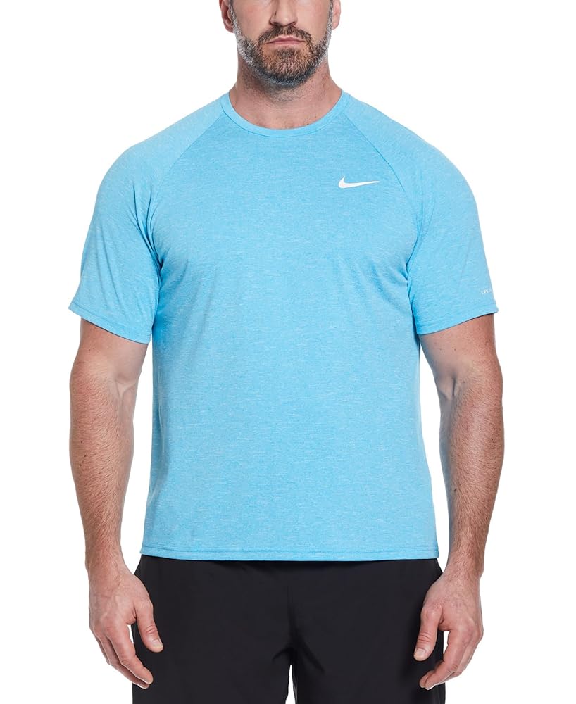Nike Men''s Swim Rash Guard Short Sleeve Dri-Fit T-Shirt (XX