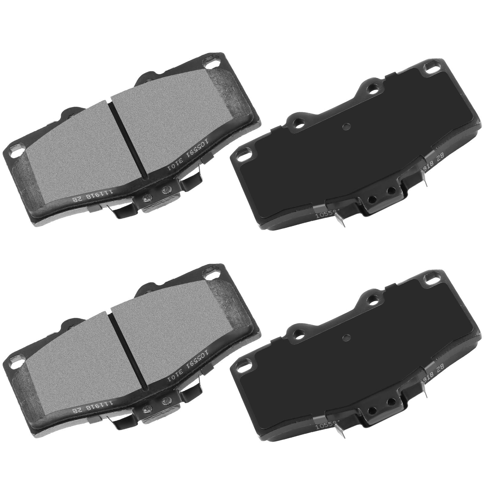 cciyu D410 Front Ceramic Brake Pads Kits 4pcs fit For 1996-1997 For Lexus LX450,1990-1997 For Toyota For Land Cruiser