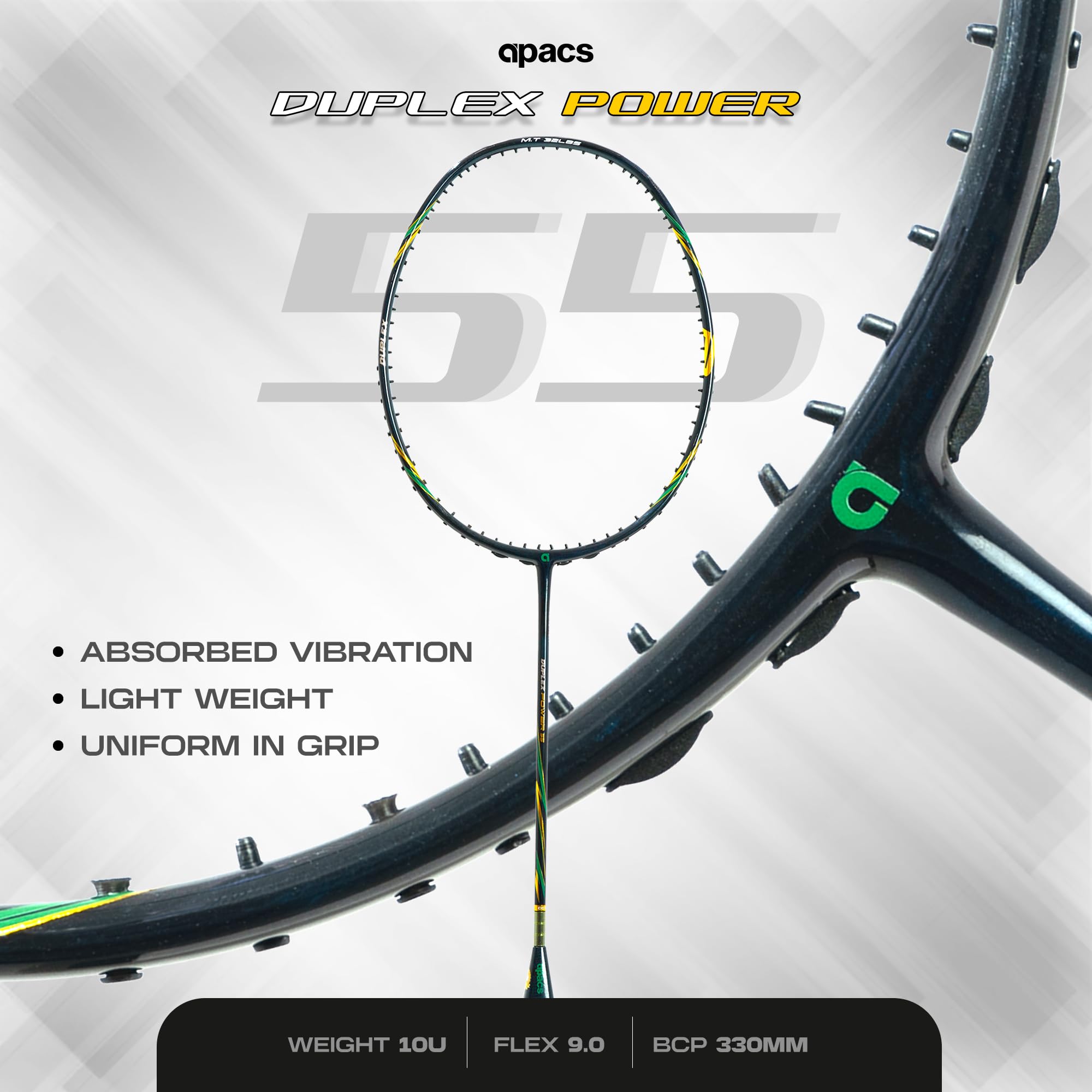 Buy Apacs Duplex Power 55 (56G | World's Lightest | 32LBS | Copper
