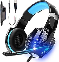 LonEasy Auriculares para Juegos, Auriculares para Juegos con Aislamiento de Ruido con Cable de, Control del Volumen...