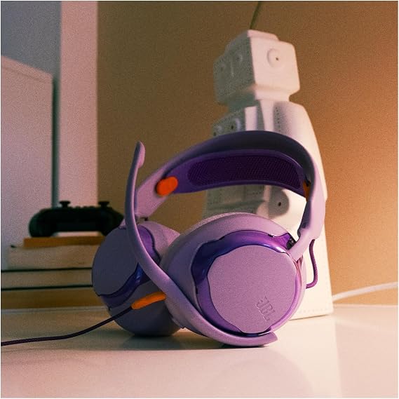 JBL Quantum 250 Wired Over-Ear Gaming Headphones - Purple