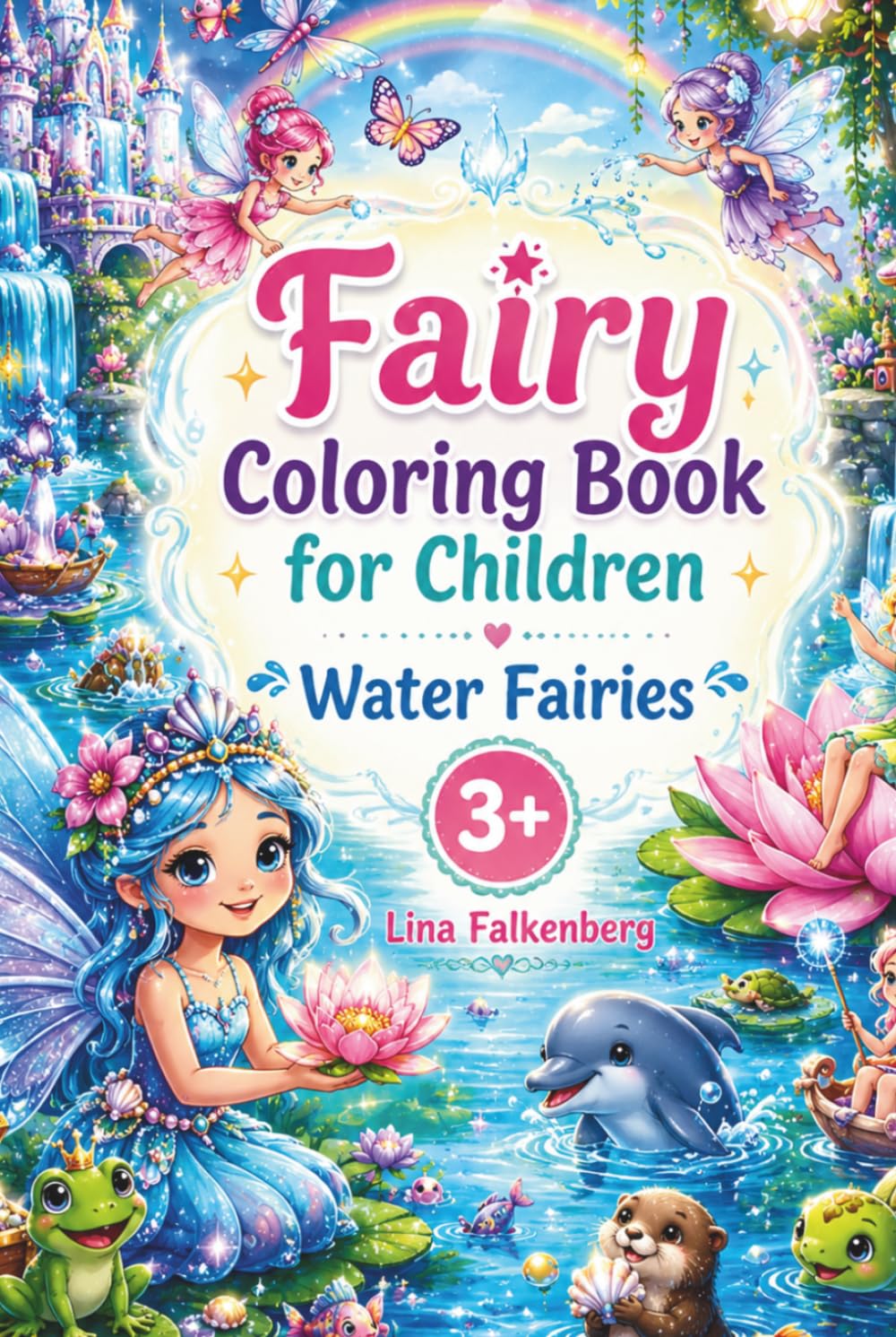 Fairy coloring book for children – Water fairies: Magical fairy coloring book with ponds, rivers, and water friends for children aged 3–7 years (Magical Fairy Worlds)