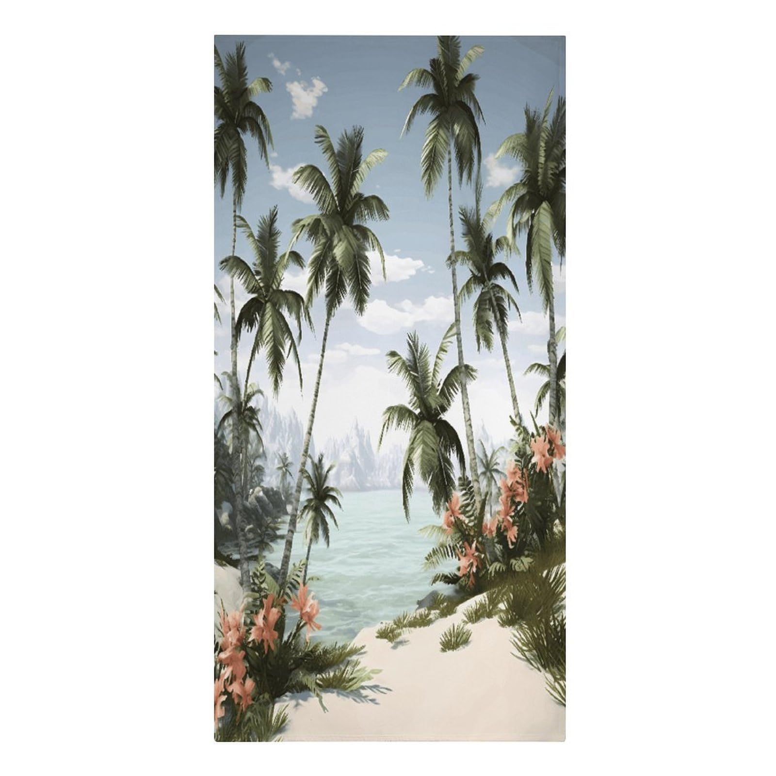 VstaDank Tropical Palm Trees Beach Towel Microfiber Oversized Beach Blanket Super Absorbent Soft Pool Bath Towel Sand Free Quick Dry Travel Towels Gifts for Yoga Sports Adults 30" X 61"