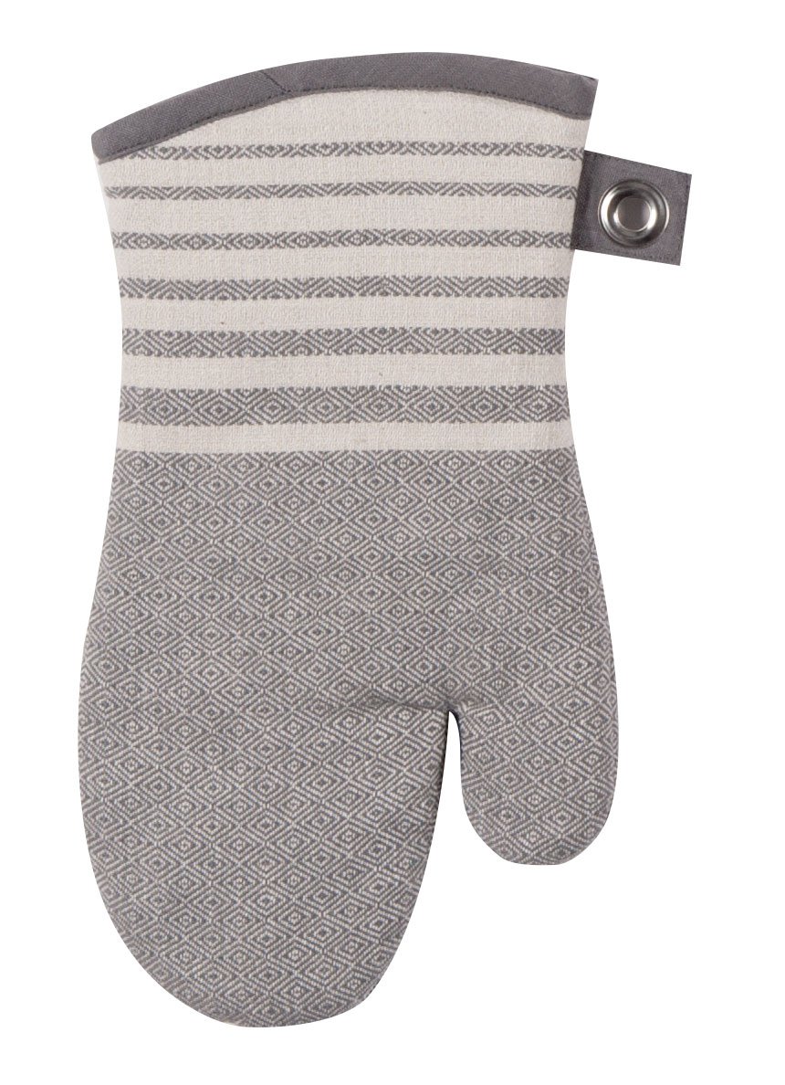 Kay Dee Cook's Kitchen Birdseye Woven Oven Mitt with Grommets, No Size, Graphite