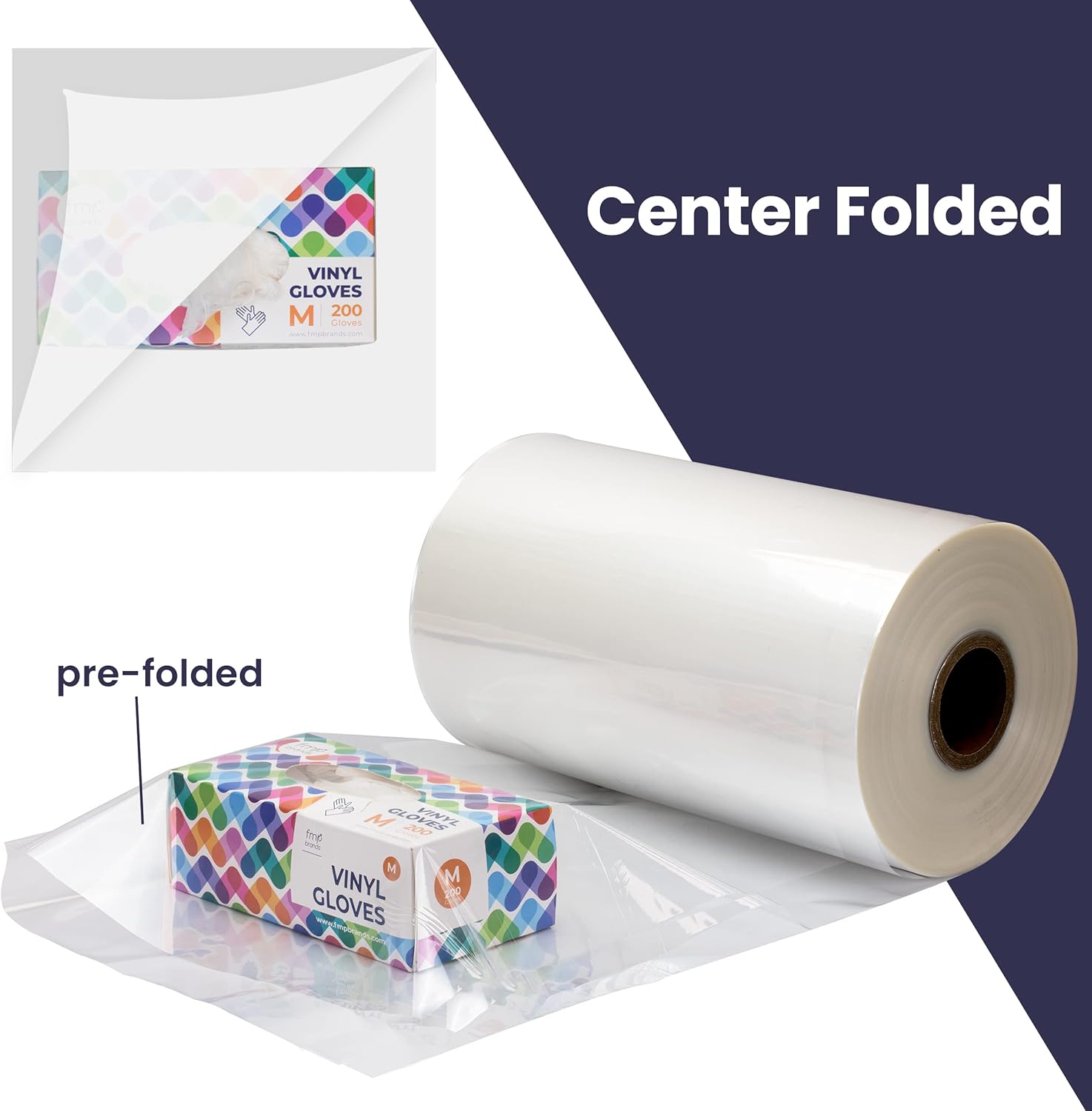 Fit Meal Prep Polyolefin Shrink Wrap Roll - 18" x 2398 ft Clear POF Heat Shrink - 120 Gauge Storage Plastic for Packing Goods - Heavy Duty Heat Activated Industrial Grade
