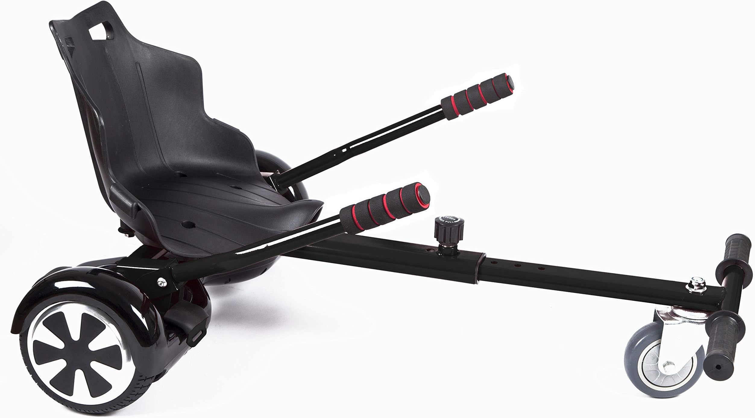 iBuyerHoverkart Classic Racer Go Kart Conversion Kit Adjustable Seat For Electric Self Balancing Scooters - Fits All Hoverboards 6.5’,8’,10’ Colours Available