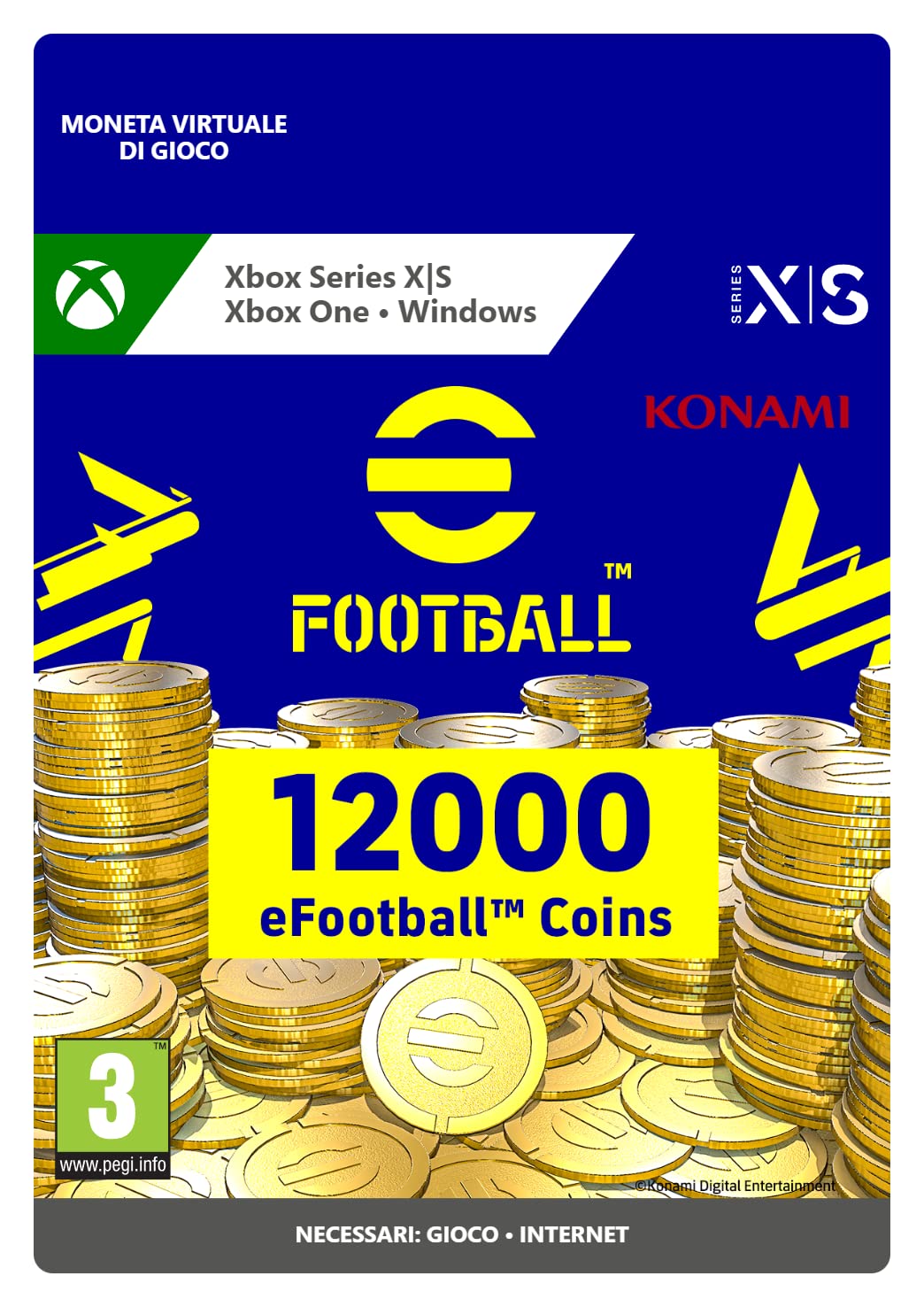eFootball Coin 12000 Xbox Windows 10 Codice download