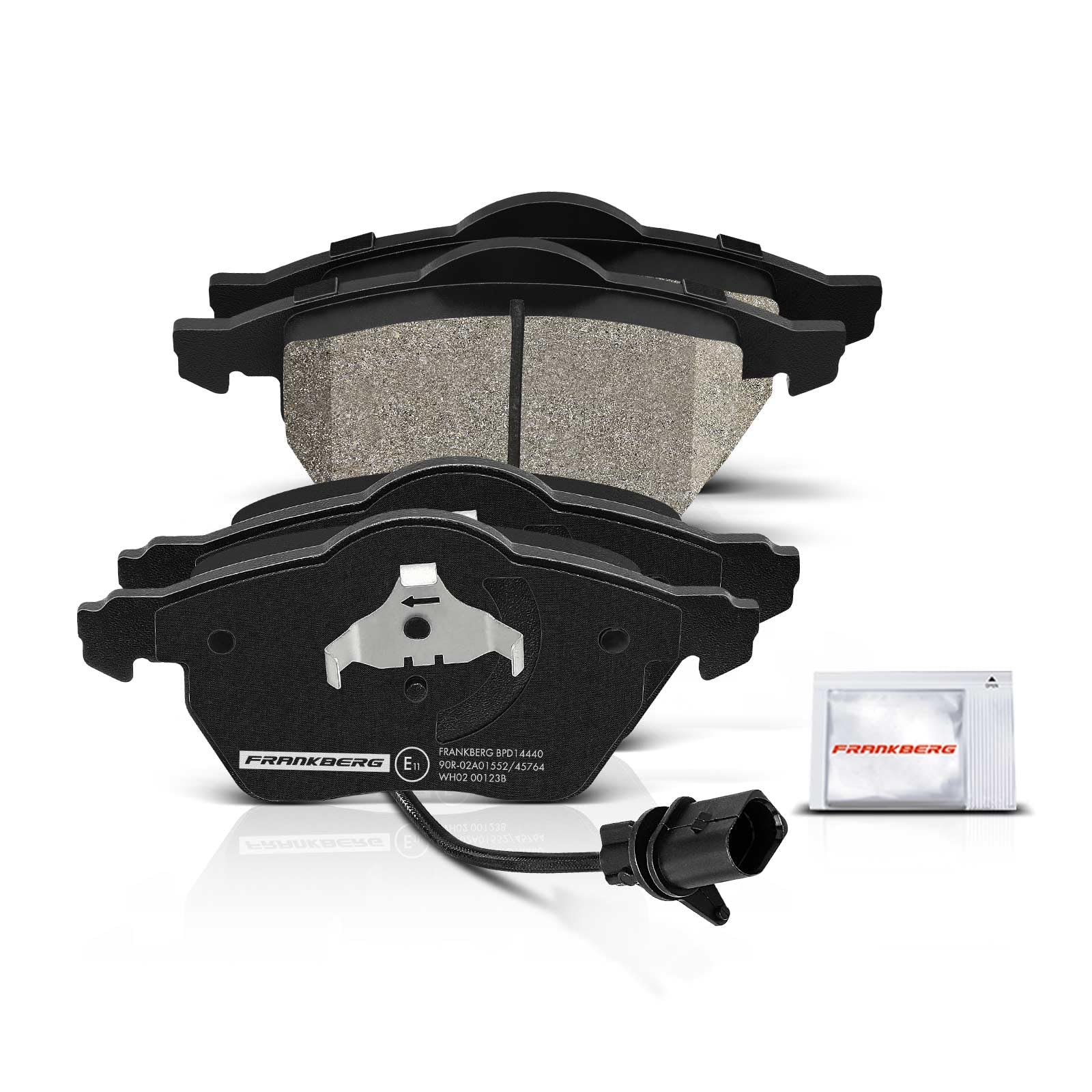 Frankberg juego de frenos que incluye 4 discos de freno + 8 pastillas de | 1J0698451B, 1J0698451C; Compatible con: A4 8EC, Exeo 3R2, A4 Cabriolet 8H7, Exeo ST 3R5, A4 Avant 8ED, A4 8E2