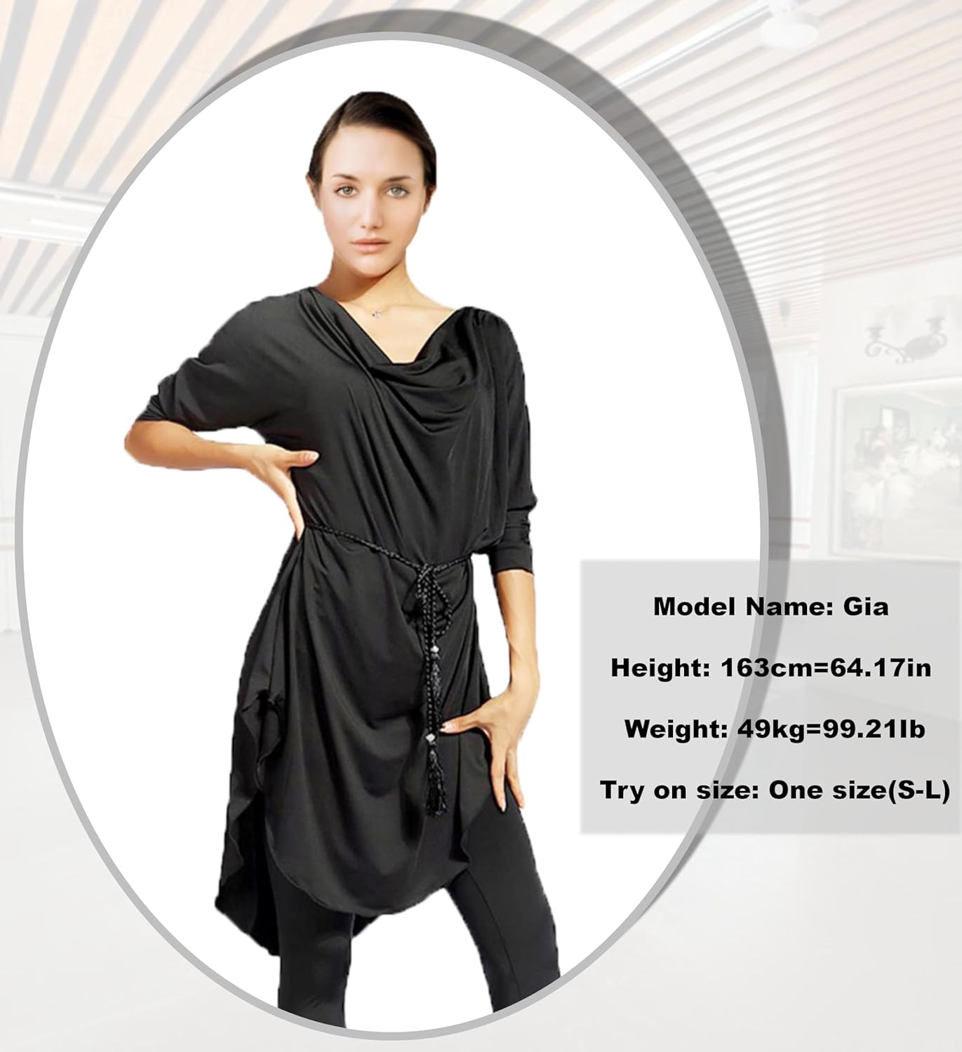 SCGGINTTANZ G1007 Latin Ballroom Dance Professional Loose Version Swing Design Dress