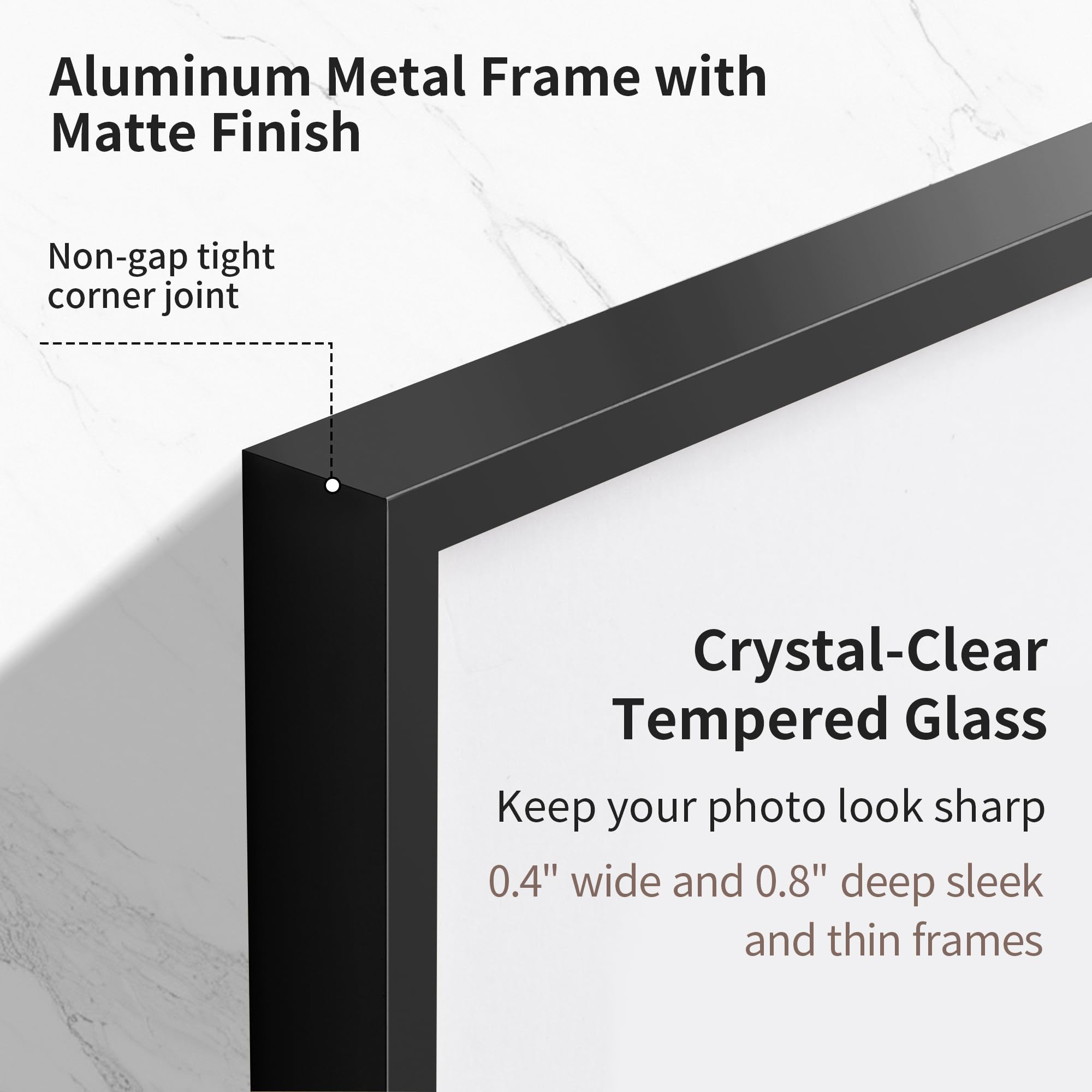Amazon.com - Fun Memories A2 Picture Frame Black, High End Metal