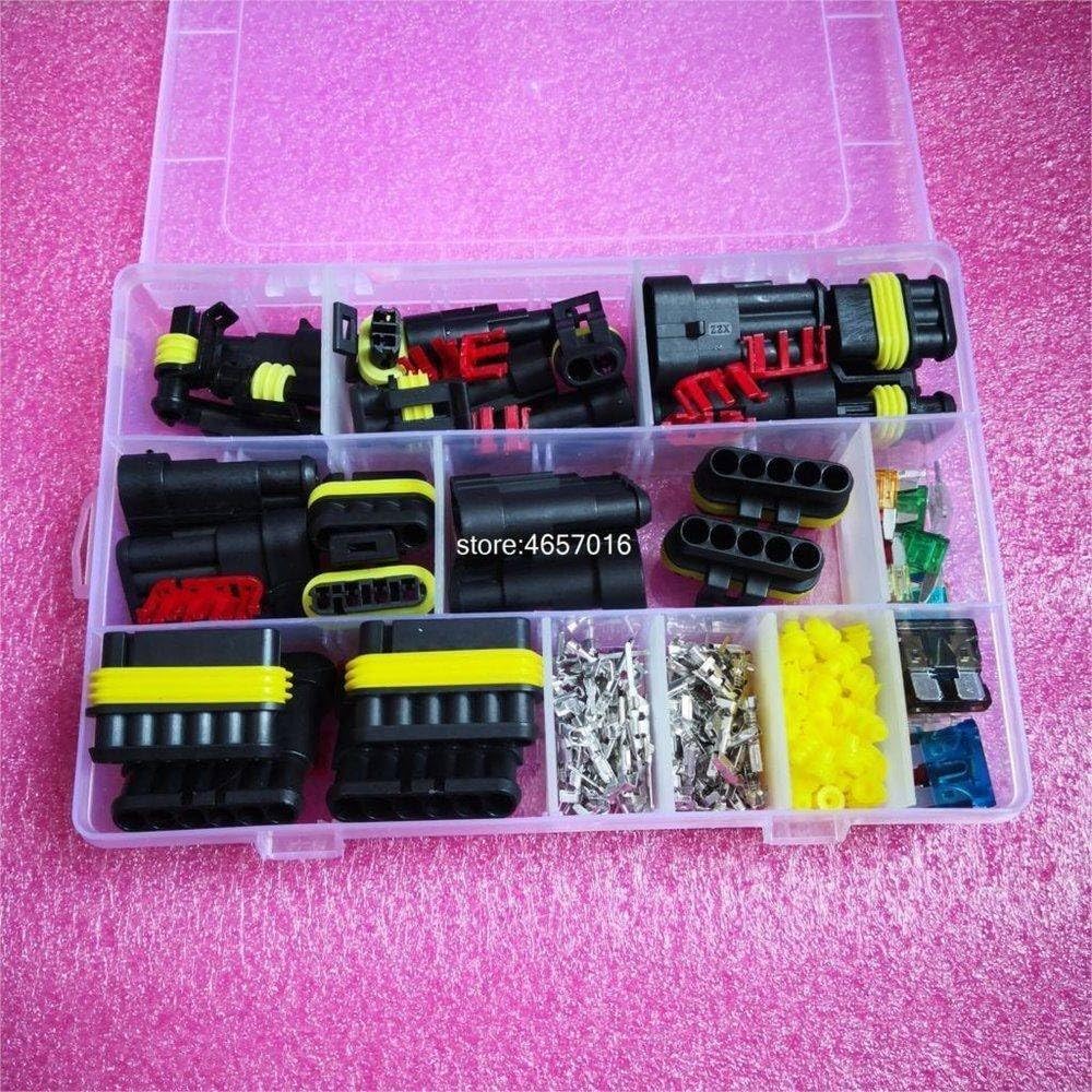 240Pcs Superseal AMP Tyco Waterproof 12V Electrical Wire