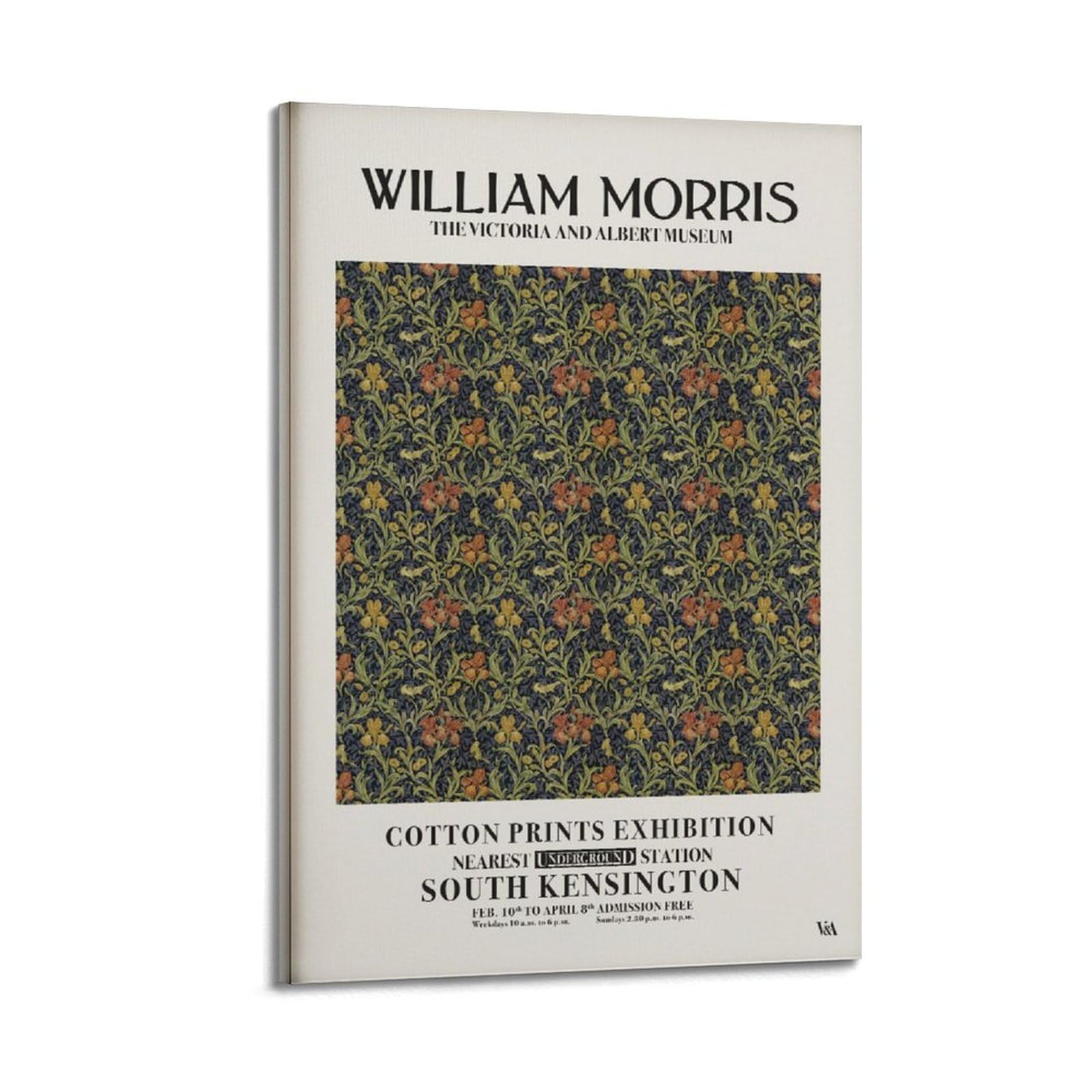 xiaoxiaoshen William Morris Exhibition Floral Canvas Poster Wall Art Prints Room Aesthetic Murals Bedroom And Living Decorations 24x36inch(60x90cm)