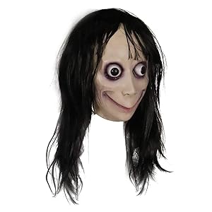 MOLEZU MOMO Mask for Adult Horror Devil Mask, Scar