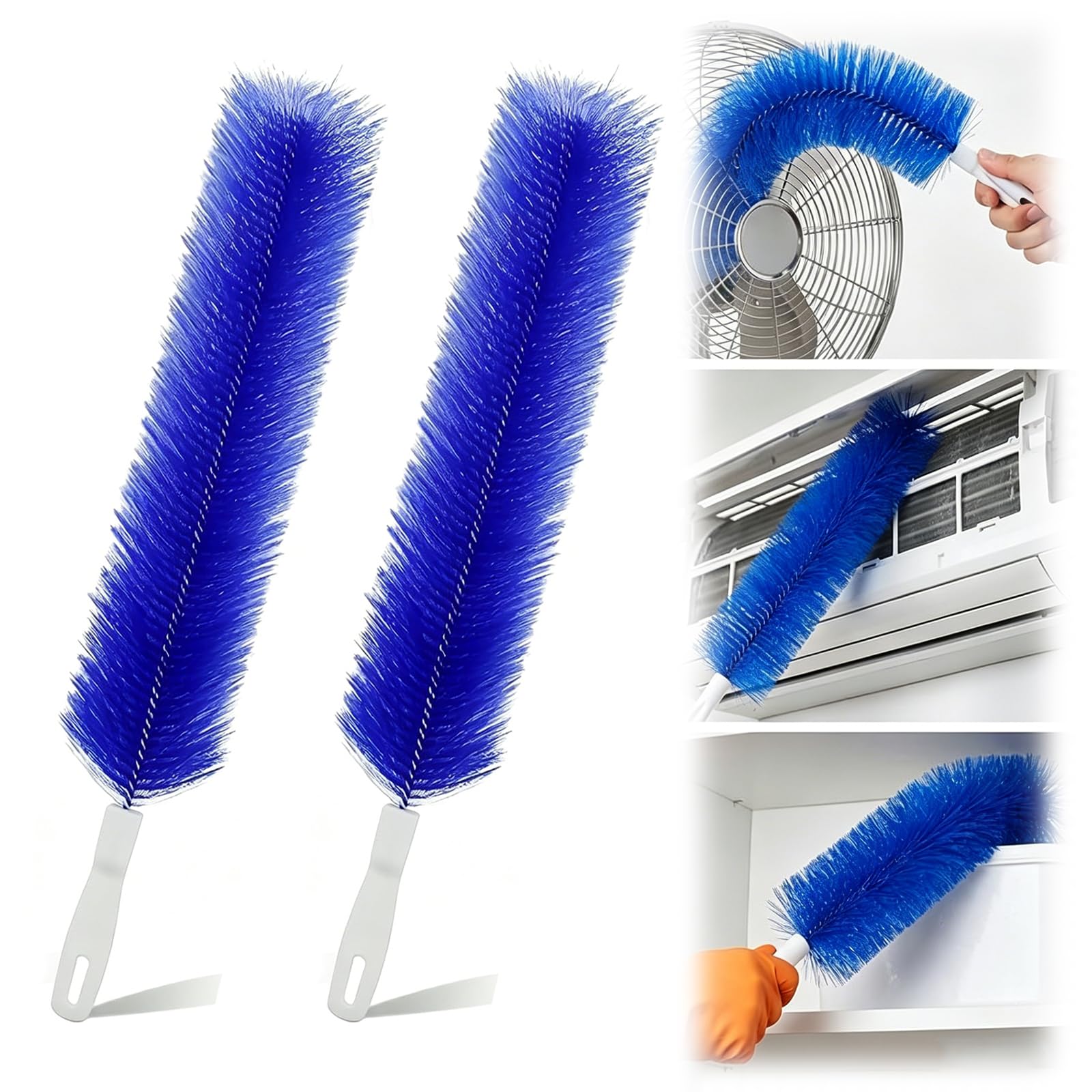 Bendable Microfiber Head,Flexible Duster Brush,Reusable