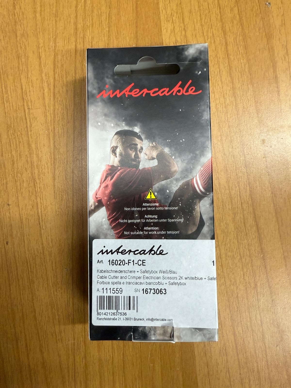 INTERCABLE FORBICE PROFESSIONALE DA ELETTRICISTA F1 16020 SERIE LIMITATA SQUADRA CALCIO EMPOLI BIANCO BLU 16020-F1-CE