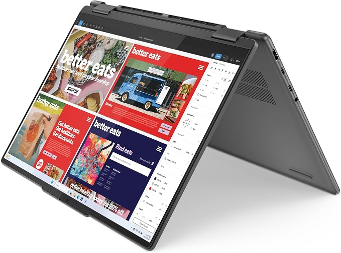 Lenovo Yoga 7 2-in-1 Gen 9 – Ordenador Portátil AI PC Convertible Táctil 14" 2.8K OLED (Intel Core Ultra 7 155H, 32GB RAM, 1TB SSD, Wi-Fi 6E, Win 11 Home)