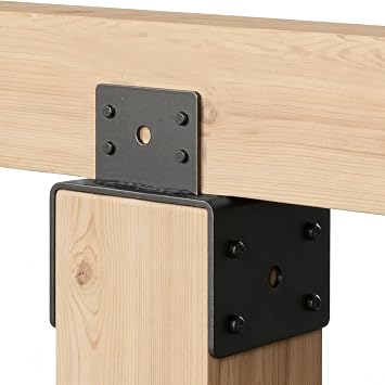 2 Pack 6x6 to 4x4 Post Adapter,Heavy Duty Pergola Bracket,11 Gauge | Post to Beam Connector