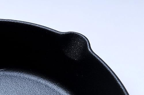 Miniatura 3 de Hierro fundido, sartén pre-sazonada con mango de silicona (10 pulgadas)