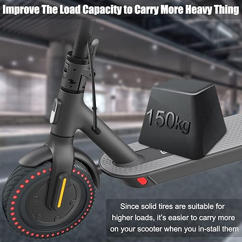 Vista 18 de Neumático sólido para Xiaomi m365 Scooter eléctrico Mijia Mi m365 pro/gotrax gxl V2/gotrax XR, 8.5 pulgadas Scooter eléctrico Ruedas 8 1/2 pulgadas