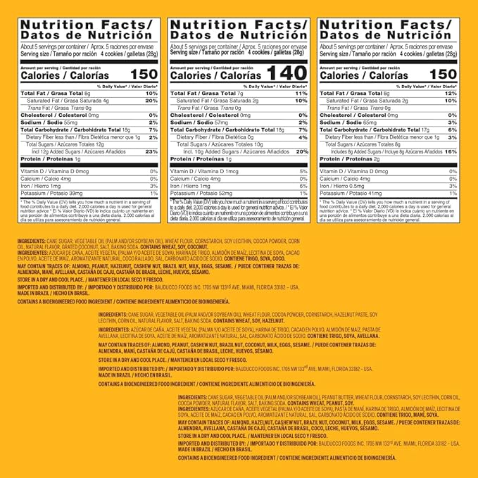 Bauducco Wafers Sabor Crema Isla - Coco, Avellana y Mantequilla de Maní, Pack de 3 miniatura 2