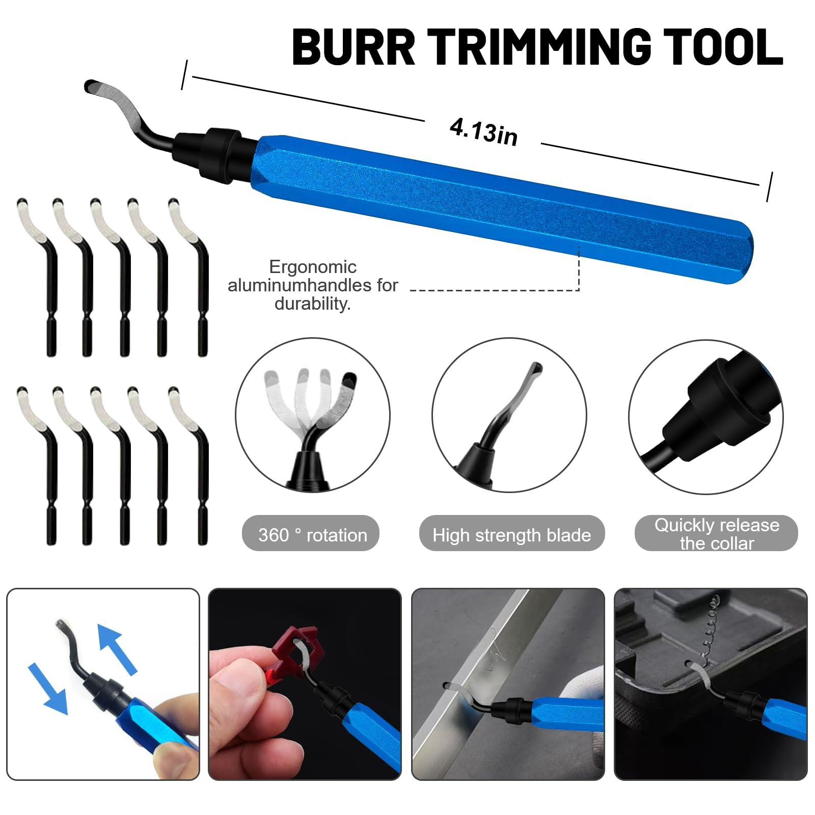Zestaw akcesoriów do drukarki 3D 212 szt., zestaw narzędzi Bring Toolbox zawiera narzędzie do usuwania zadziorów, nadaje się do demontażu druku 3D, czyszczenia i precyzyjnej obróbki, skrzynki