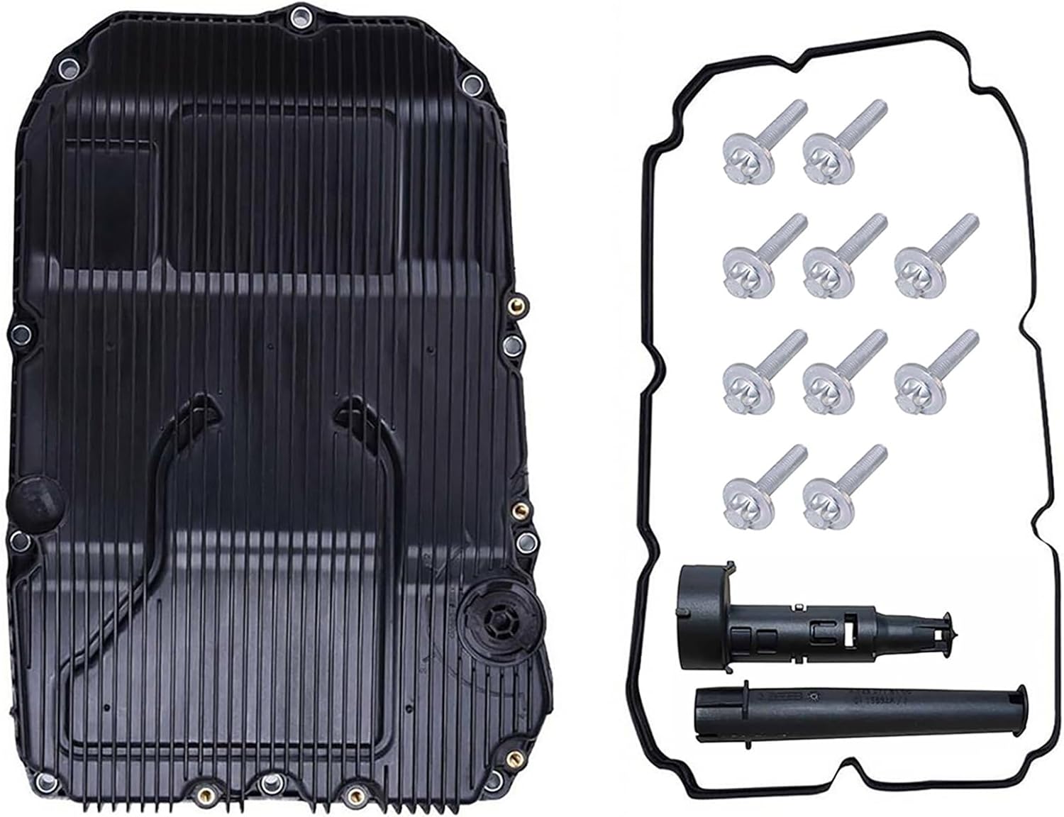7252703707 Auto Automatic Transmission Oil Pan Kit Transmission Oil Pan For Benz 9AT 725 X218 C218 W205 S205 C205 W213 C238 C253 X253 C292 W166 X166 R172 E300 CLS GLC GLE GLS Replace# 7252703203