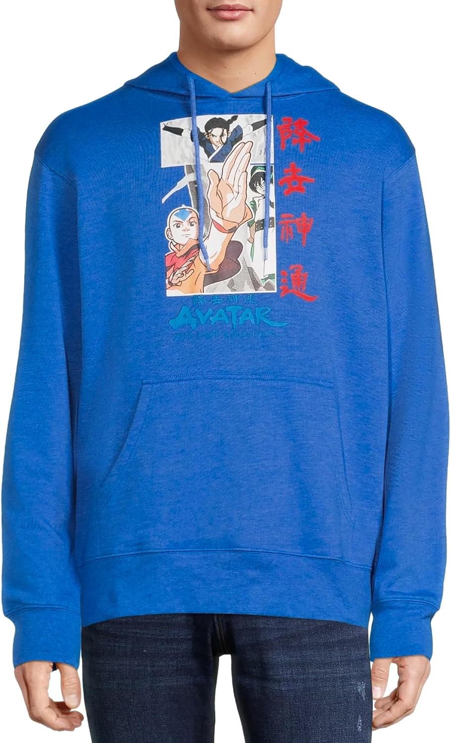 Mad Engine Avatar The Last Airbender Men's Element Warriors Graphic Print Adult Pullover Hoodie