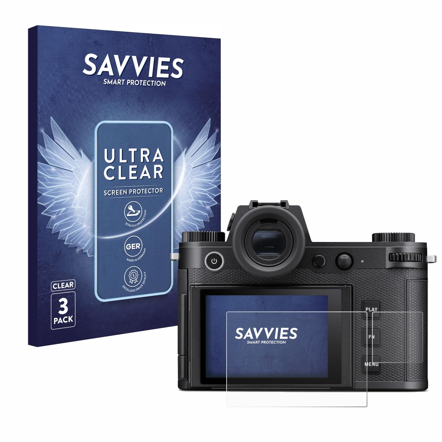 ScreenLeaf Schutzfolie Für Leica SL3 / SL3-S (Display + Schulterdisplay) | Nachhaltig & Kratzfest | Made In Germany